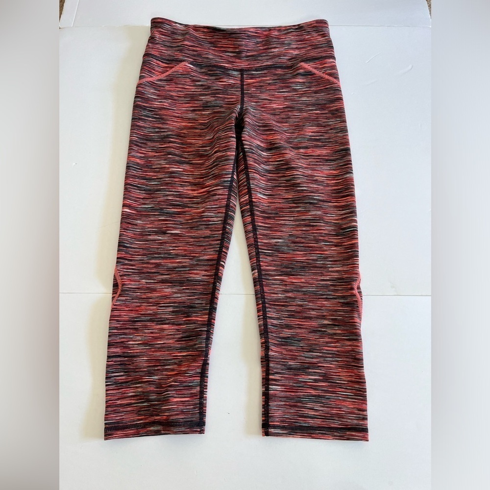 Sweaty Betty Multicolor Striped Print Capri Leggings Size Small